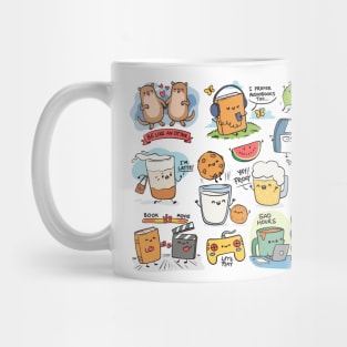 Funny Hand Drawn Doodles For KIDS Mug